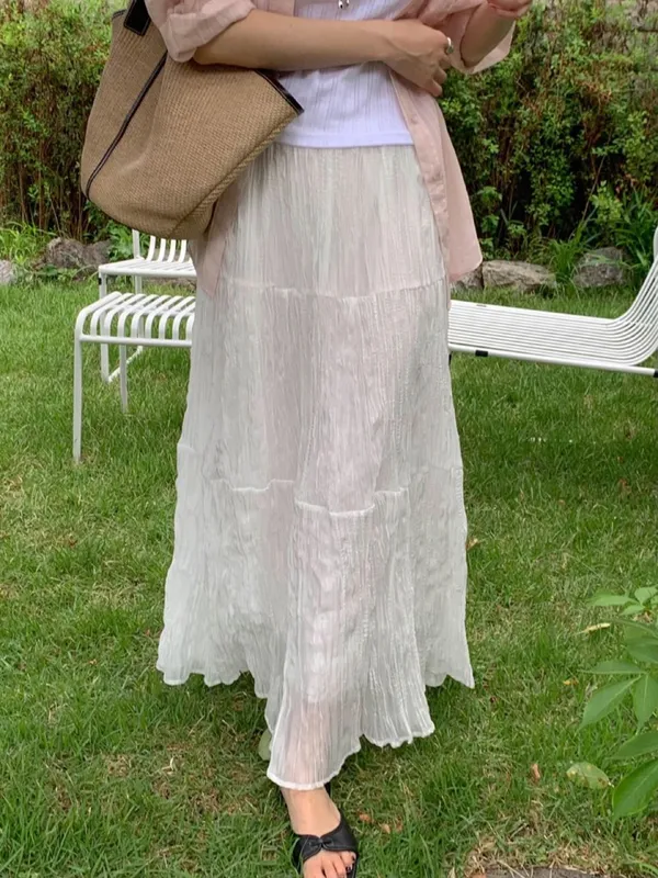 Lightweight and Flowy White Maxi Dress, A Summer Essential