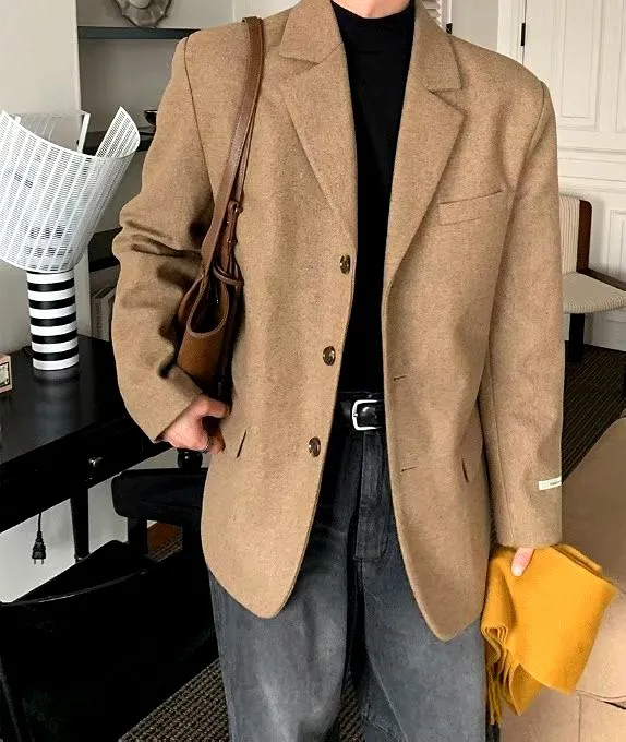 Classic Men's Casual Jacket - Elegant and Stylish