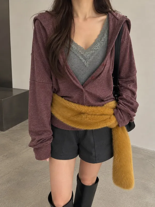 Stylish Women's Zipper Cardigan T-Shirt for a Comfortable Casual Look