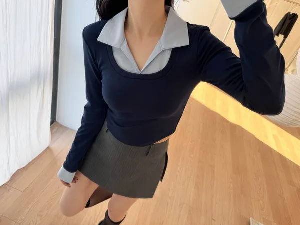 時尚百搭女裝長袖上衣