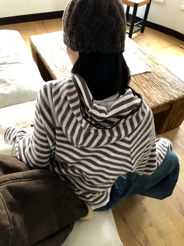 Men's Striped Hoodie - Comfortable and Stylish