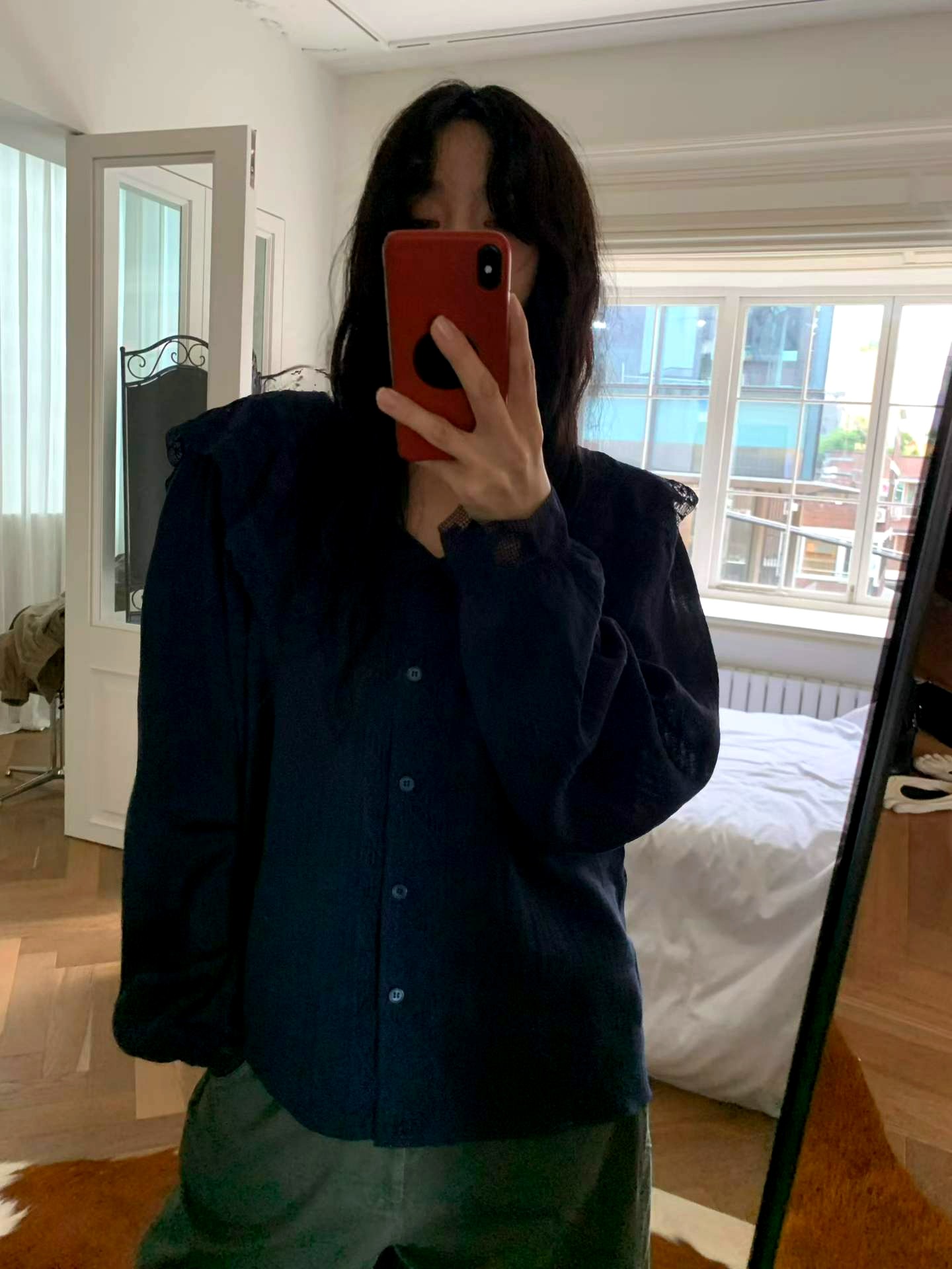 우아한 여성용 상의, 클래식 디자인, 편안한 소재