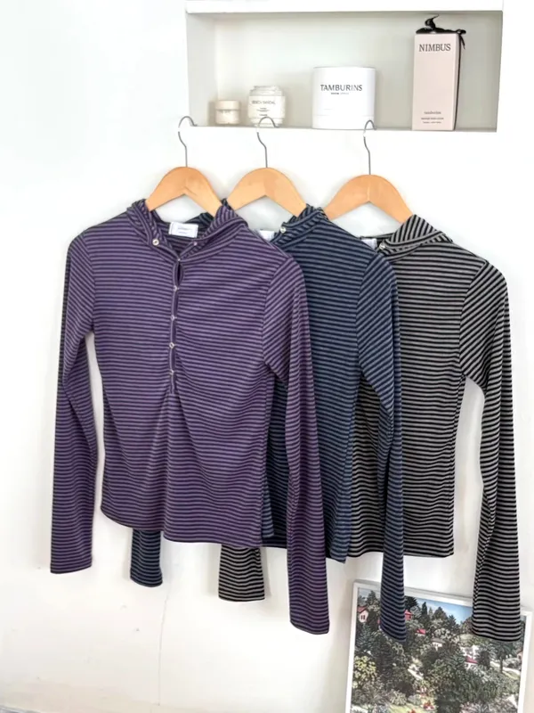 Stylish Striped Women's Top, Comfortable and Versatile