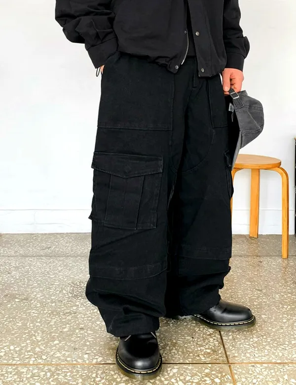 時尚潮流男裝寬松工裝褲