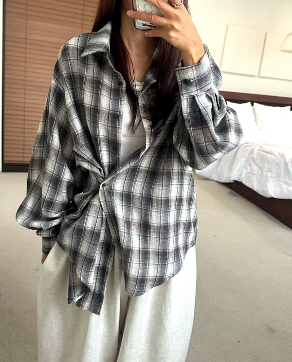 Stylish Plaid Shirt, Comfortable and Versatile for Effortless Casual Looks