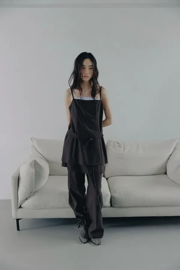 Elegant and Minimalist Women's Dress, Showcasing Unique Charm