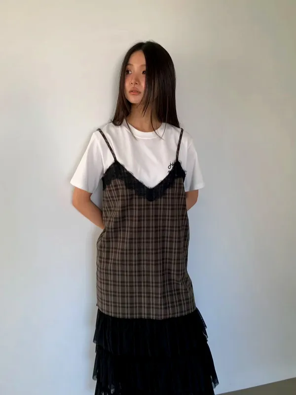 Stylish Plaid Slip Dress - A Perfect Blend of Elegance and Casualness