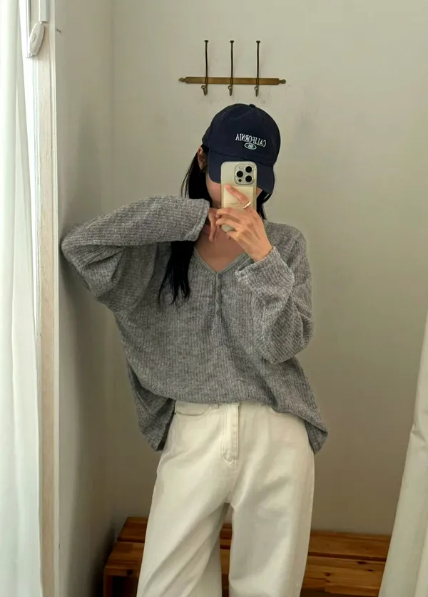女性用ルーズニットカーディガン - 快適なカジュアルスタイル