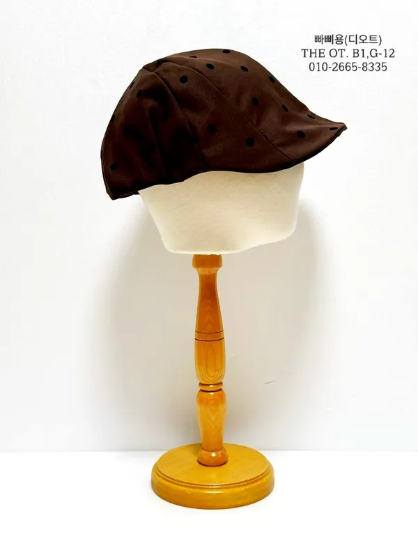 Stylish Polka Dot Women's Hat, Elegant Casual Style