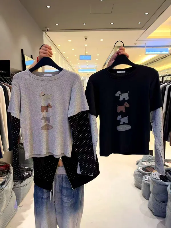 Cute Cartoon Pattern Women's T-Shirt, Casual and Versatile