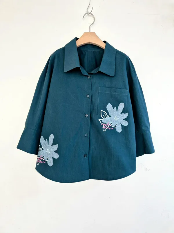 Fashion Floral Embroidered Women's Top, Comfortable Casual Style