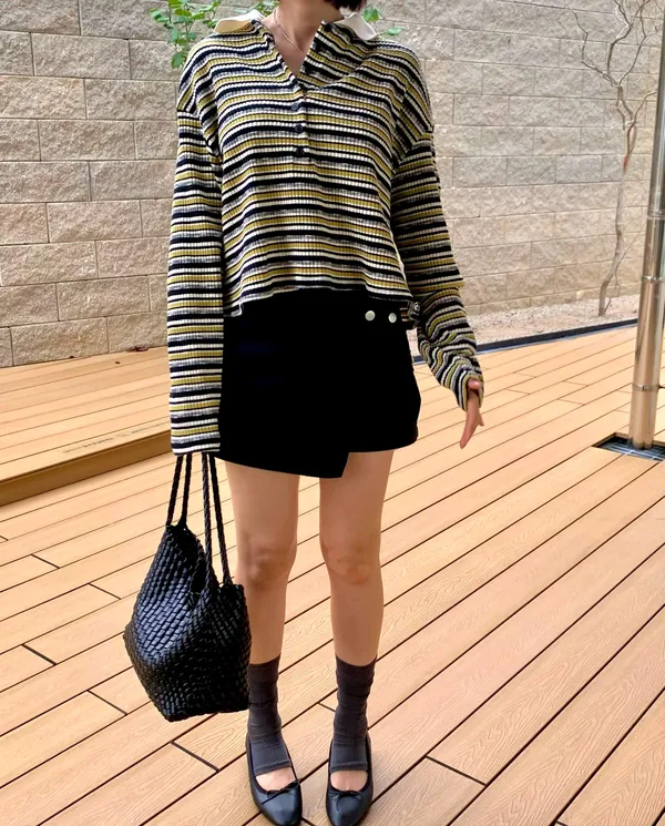 Fashionable Striped Women's Top - Comfortable Casual Style