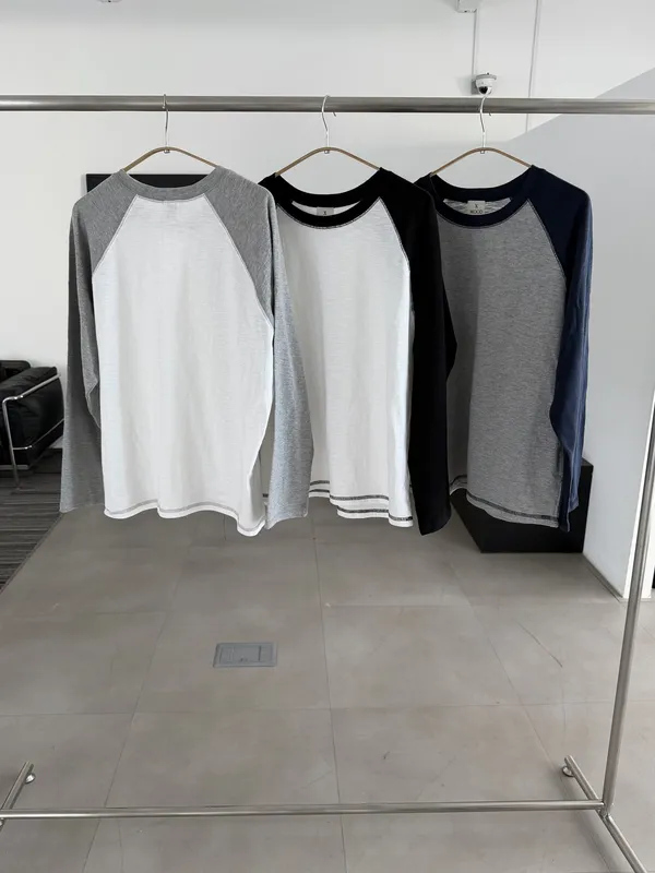 X-MOOD Stylish Color Block Long Sleeve T-Shirt