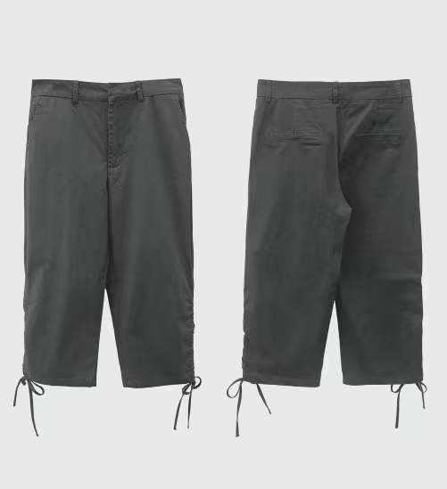 Stylish Casual Tie-Up Cropped Pants, Comfortable and Breathable