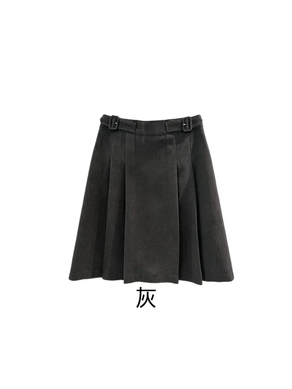 Elegant Gray Pleated Skirt - Showcase Your Feminine Charm