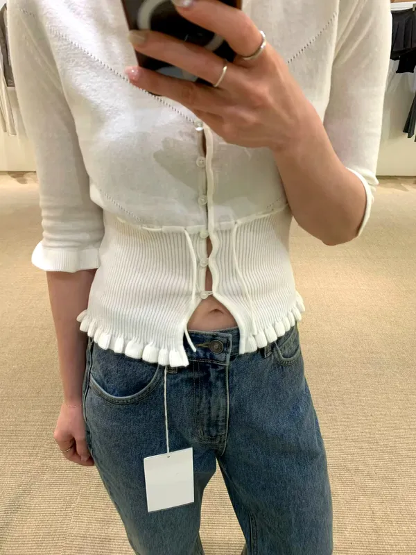 春夏新款女裝開衫，輕盈透氣，優雅百搭