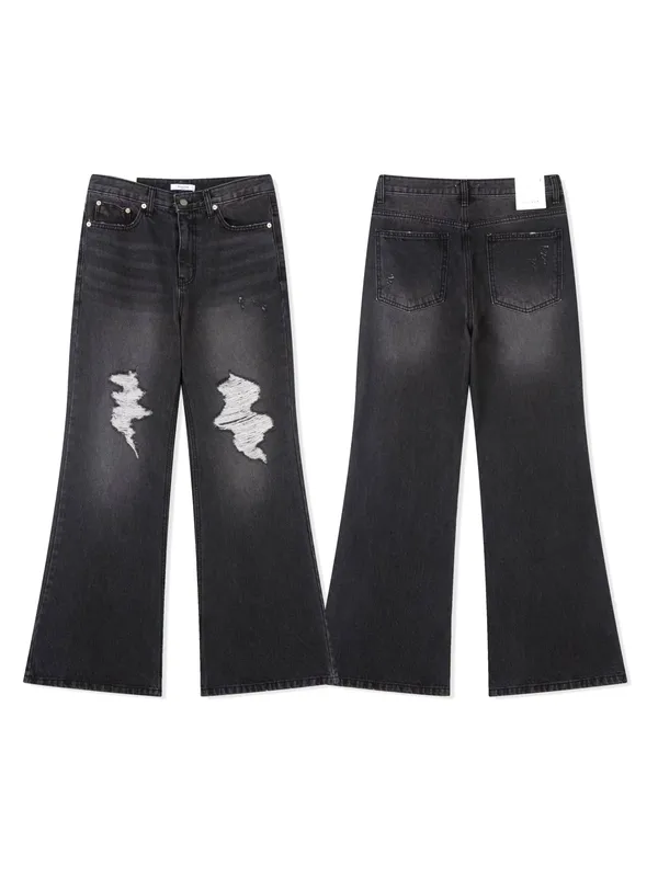 Stylish Black Men's Jeans - Comfortable and Versatile
