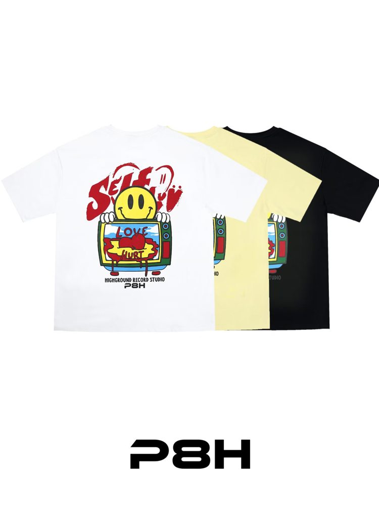 Creative Printed Short Sleeve T-Shirt, Fashionable and Versatile