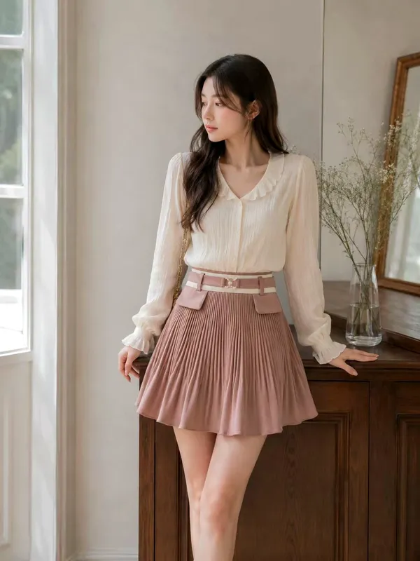 Elegant and Graceful Short Skirt, Lightweight and Flowing, Perfect Match