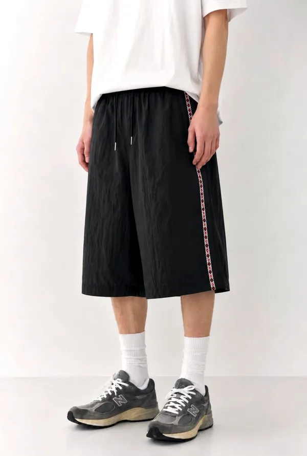 Stylish Black Men's Sports Pants, Comfortable and Breathable for All Occasions