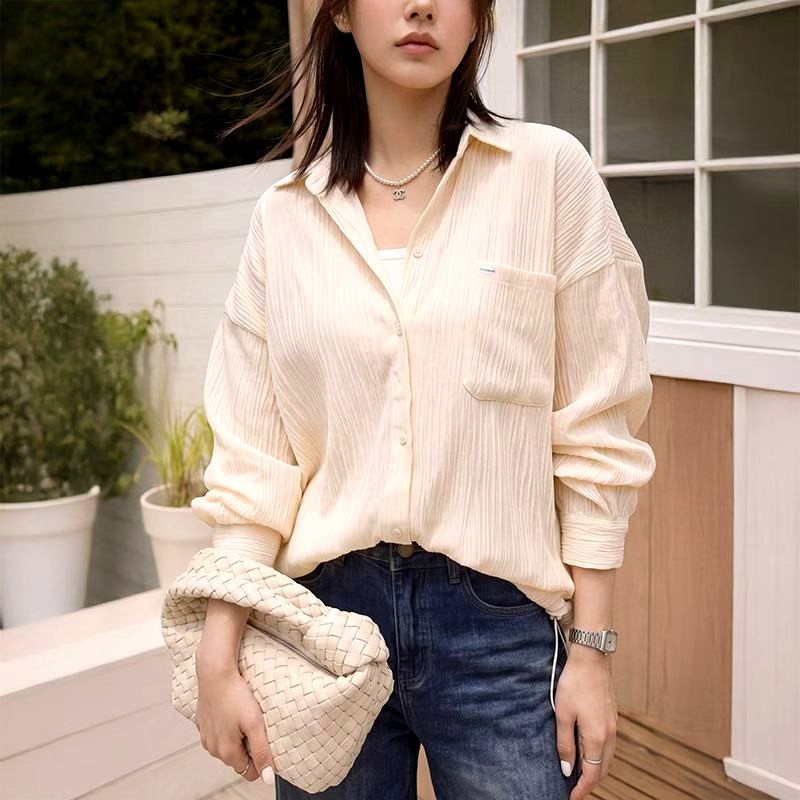 가벼운 편안한 여성용 탑, 우아하고 다재다능