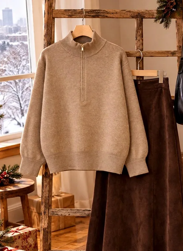 Fashionable and Minimalist Turtleneck Sweater, Warm and Comfortable, Perfect Match
