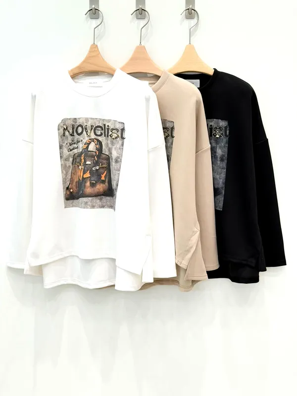เสื้อท็อปผู้หญิงลายพิมพ์แฟชั่น สวมใส่สบายและเข้ากันได้ทุกชุด
