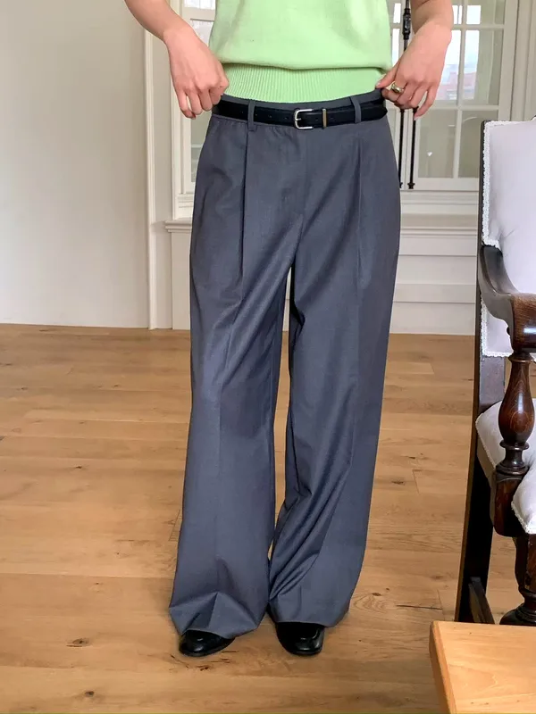 Chic Loose High-Waisted Women's Pants - A Must-Have for Elegance