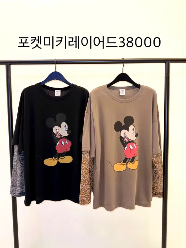 Mickey Print Loose Women's Top, Casual and Fashionable