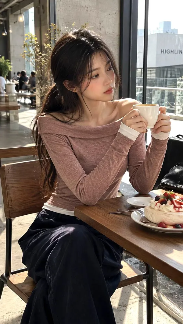 Elegant Casual Women's Top - Comfortable and Breathable Long Sleeve T-Shirt