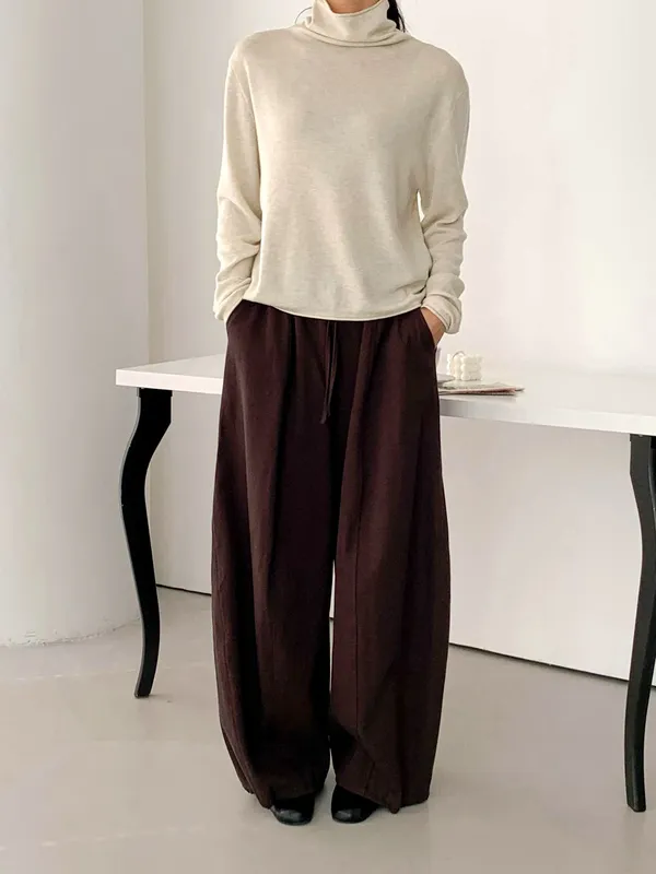 Minimalist Knit Sweater - Comfortable and Versatile for Fall and Winter