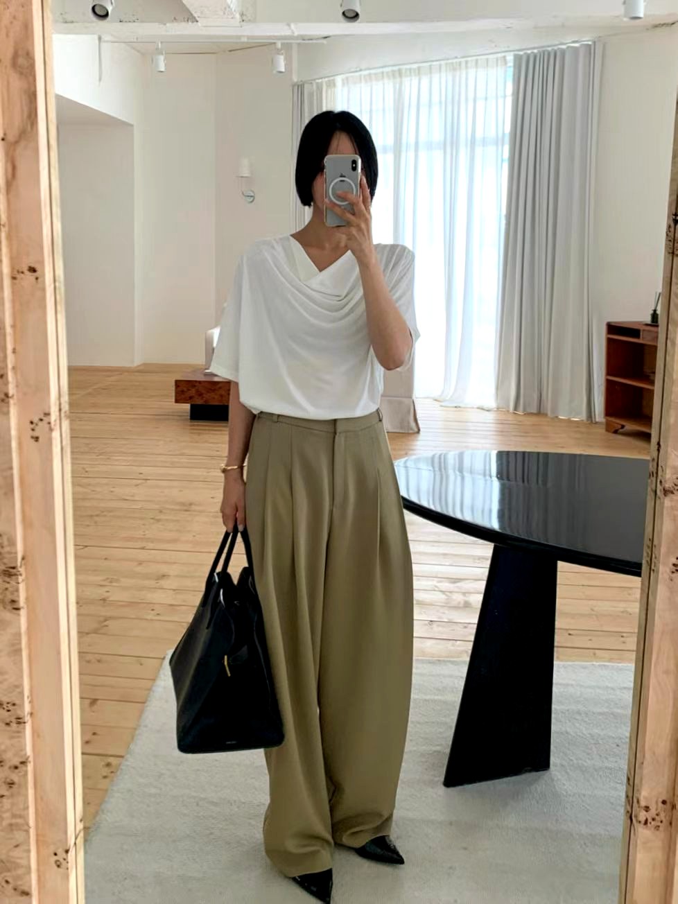 심플하고 세련된 여성용 상의, 우아하고 편안함