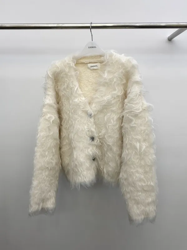 Fashionable Plush Cardigan Jacket, Warm and Comfortable