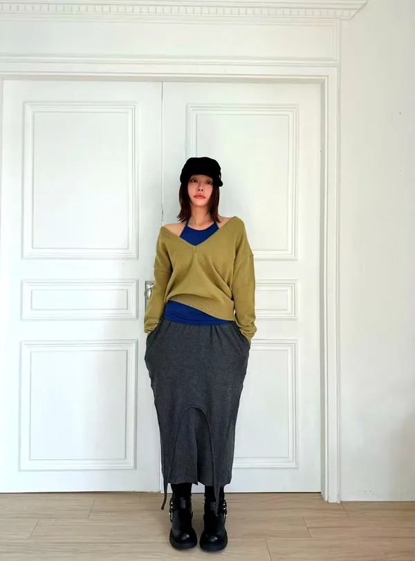 Fashionable Casual Women's Long Skirt - Comfortable and Versatile