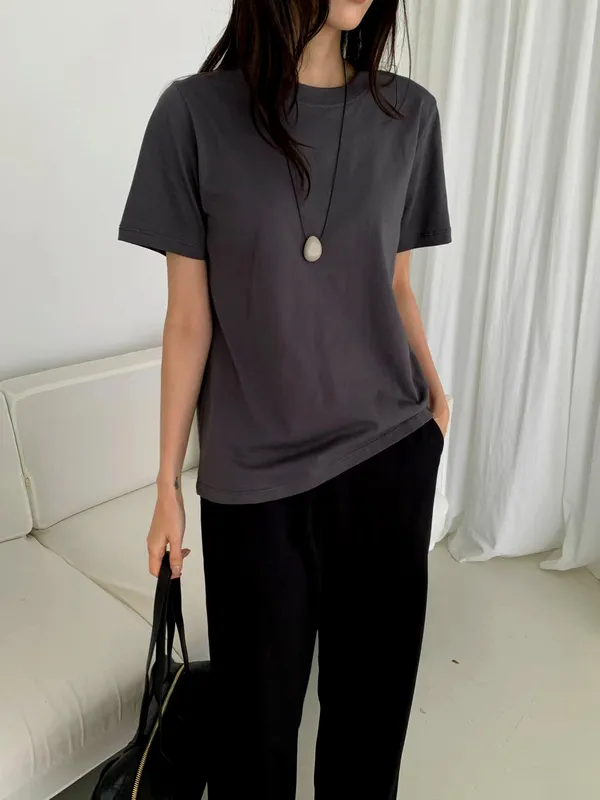 Basic Versatile Women's T-Shirt, Comfortable and Breathable for Everyday Wear