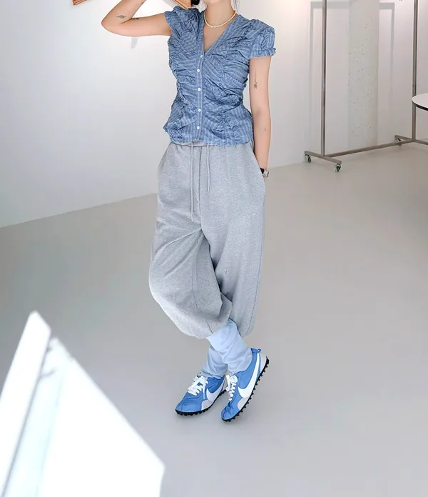 Stylish Casual Gray Women's Pants - Comfortable and Versatile