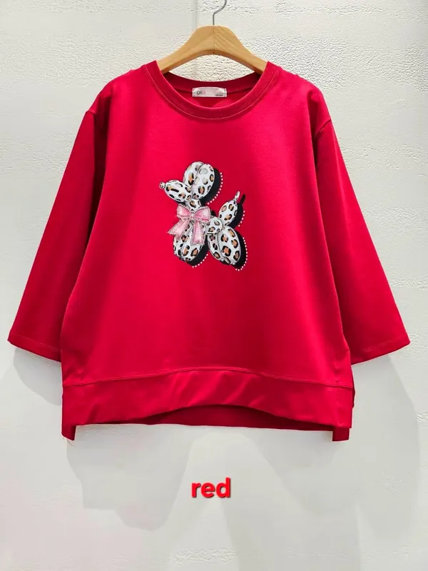 Stylish Red Printed Women's Top - Comfortable Casual Wear