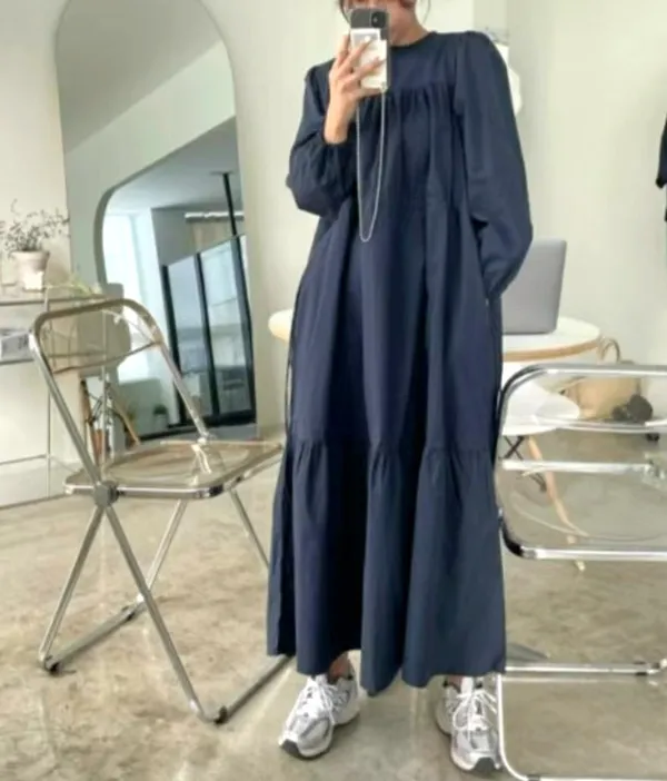 Stylish Minimalist Long Sleeve Dress - Exude Elegance