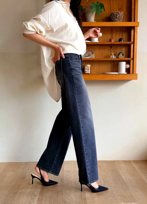 Fashionable High-Waisted Loose Women's Pants, Comfortable and Versatile 921
