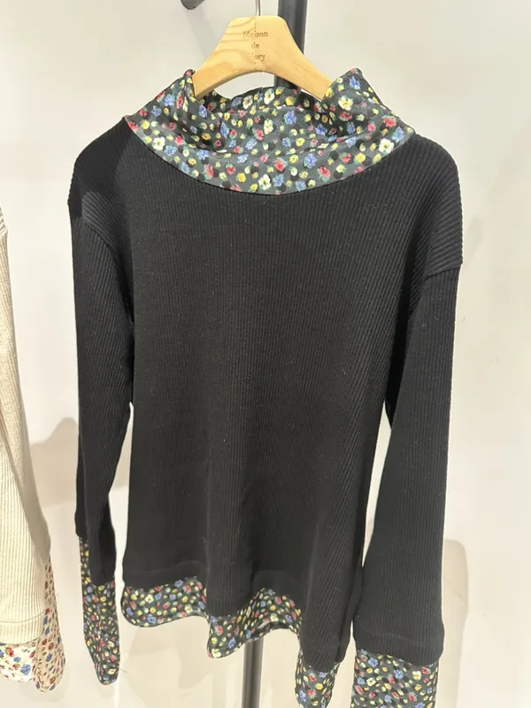 Lace Patchwork Long Sleeve Women's Top - Fashionable Casual Style