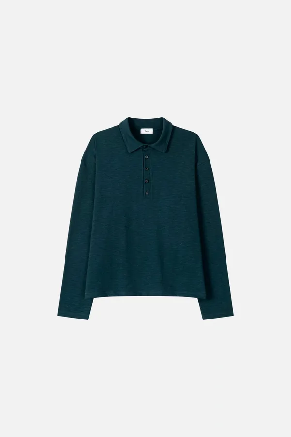 Stylish Men's Long Sleeve Polo Shirt - Comfortable and Versatile