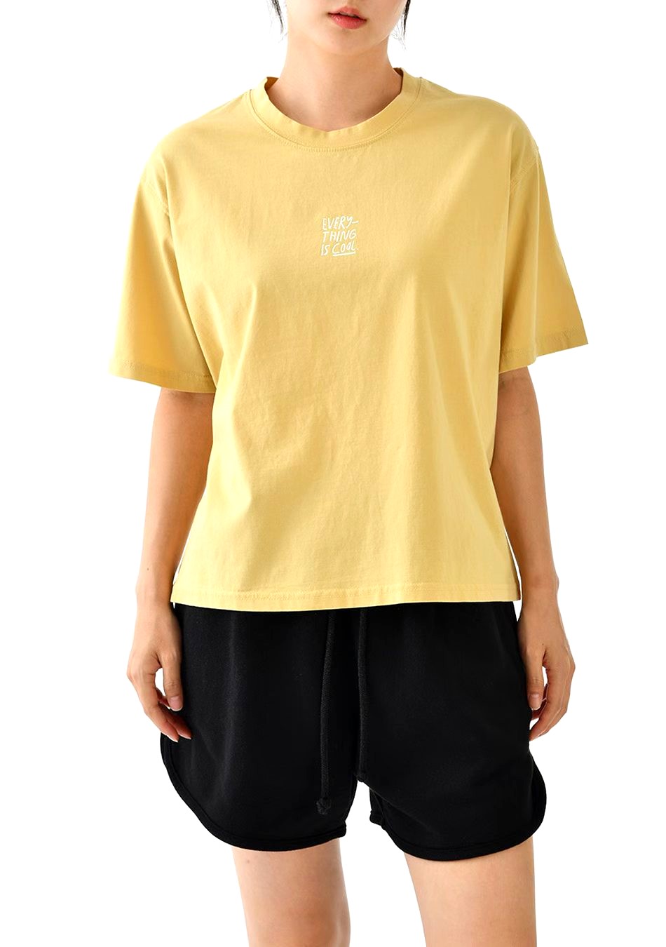 Fresh Yellow Short Sleeve T-Shirt - Comfortable and Versatile