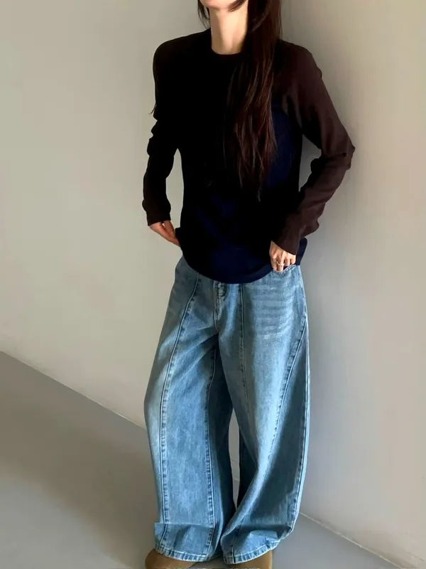 Seluar Jeans Fit Longgar - Gaya Santai dan Selesa