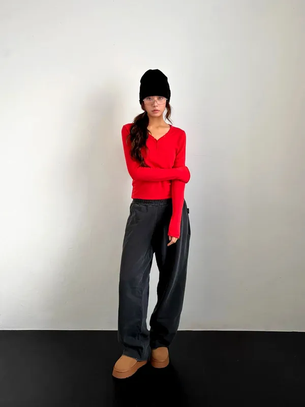 Stylish Slim-Fit Red Top to Showcase Your Elegant Charm