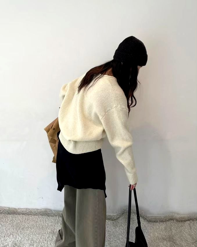 편안하고 다재다능한 니트 탑, 따뜻하고 스타일리시