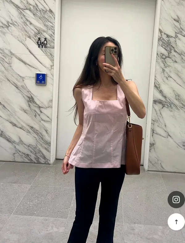 Elegant Square Neck Sleeveless Top, Lightweight and Comfortable, Perfect Match