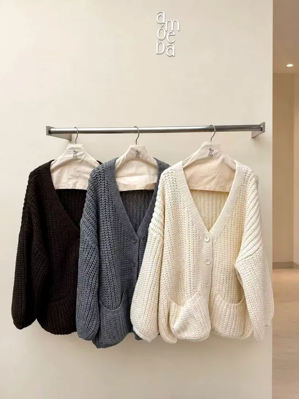Fashionable Loose Knit Sweater, Comfortable and Versatile