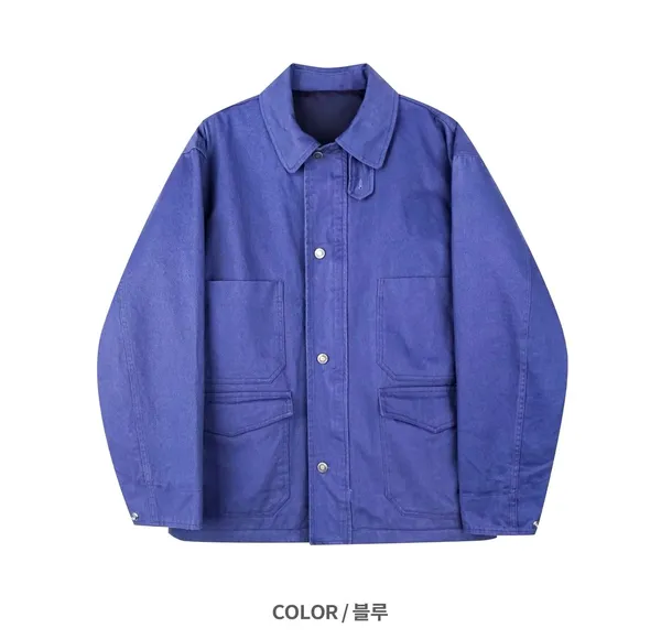 Stylish Men's Blue Jacket, Comfortable Casual Style
