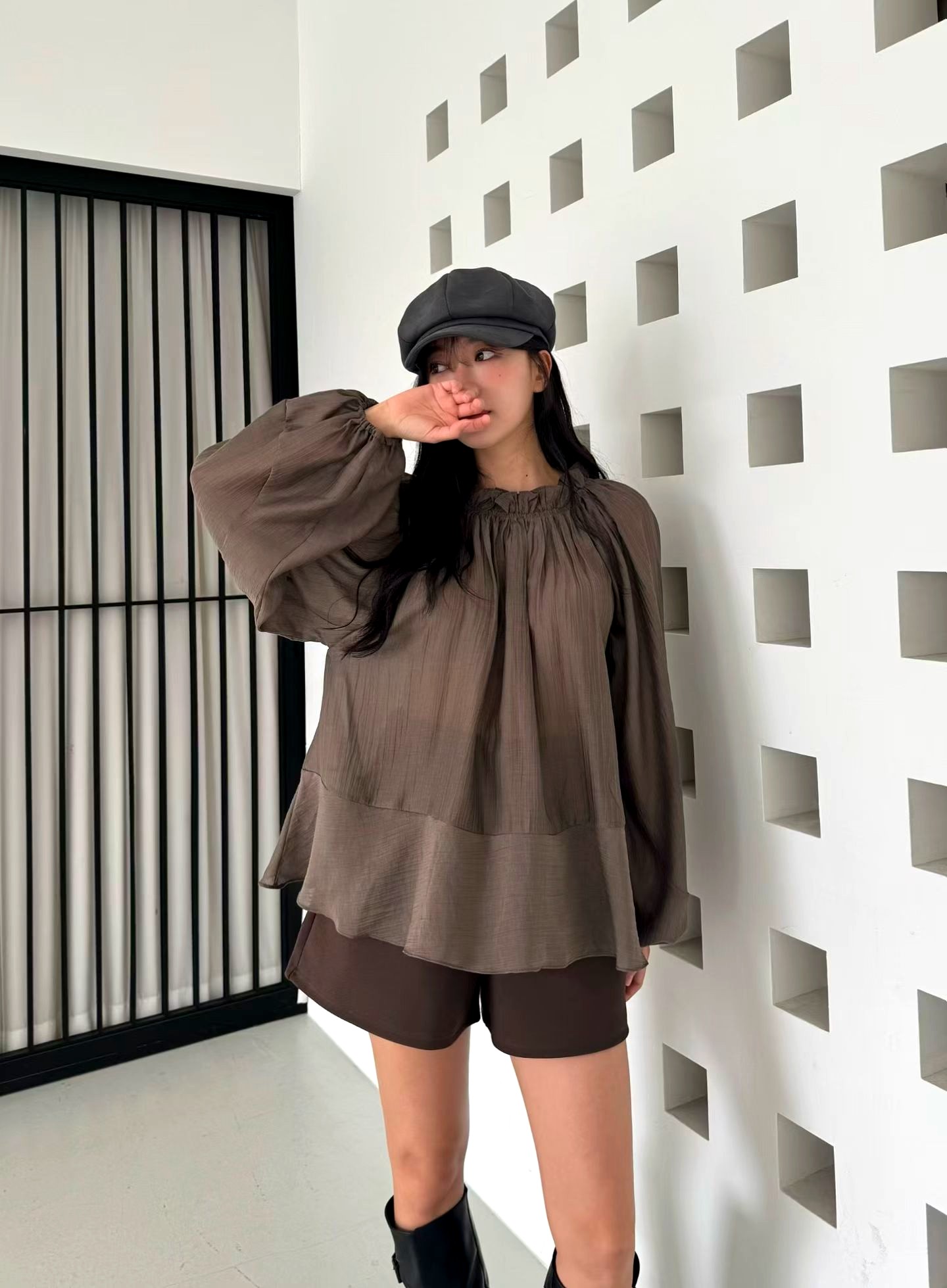 우아한 루즈핏 여성 상의, 가벼움과 편안함