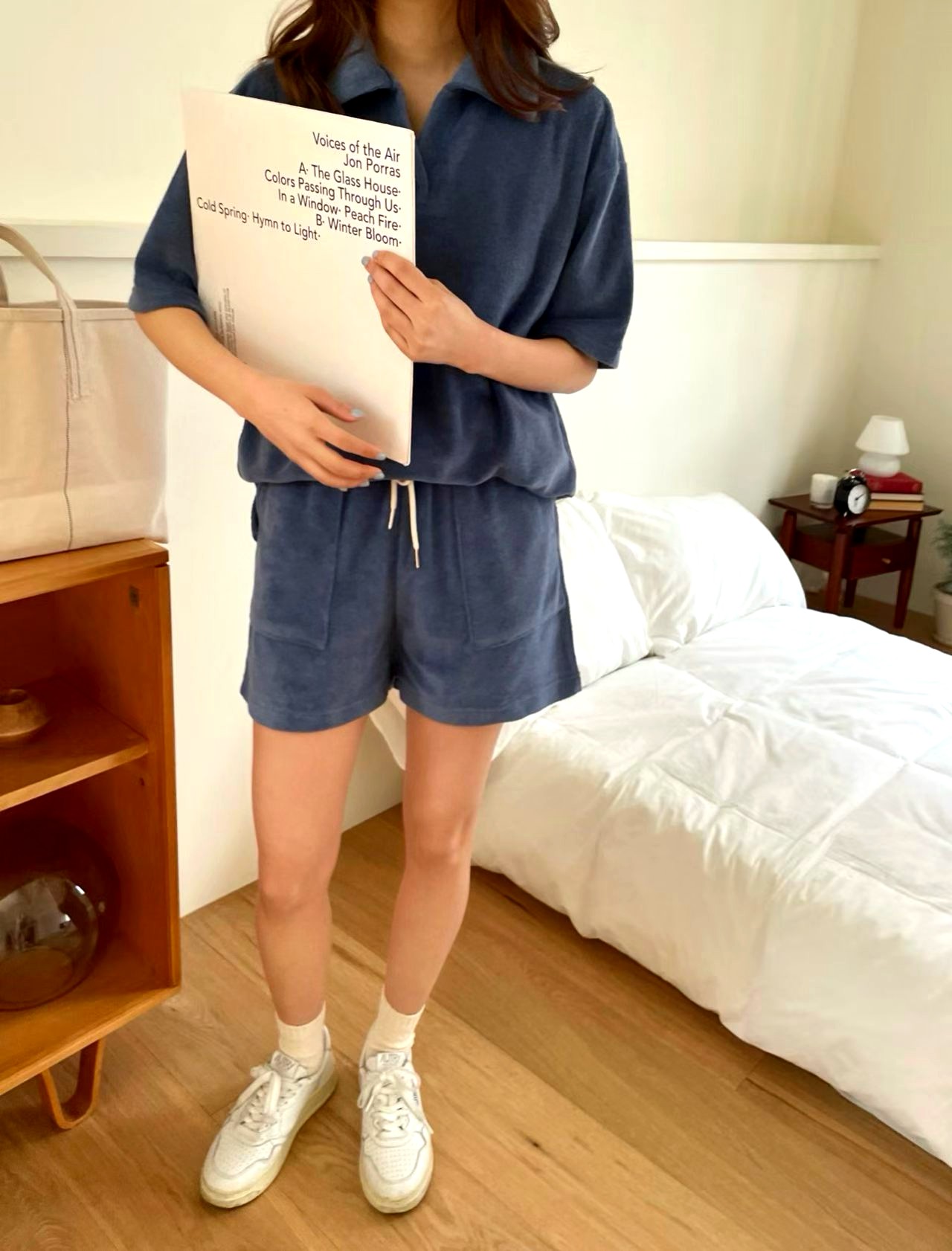 편안한 캐주얼 반팔 세트, 부드러운 원단, 패셔너블하고 다재다능